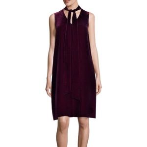 Lafayette 148, Ronan sleeveless SILK velour Dress, size S